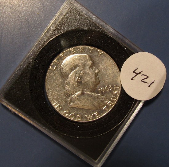 1963 FRANKLIN HALF DOLLAR AU