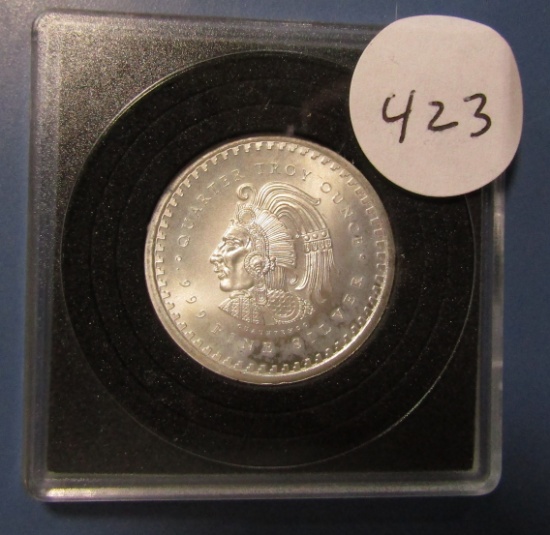 .999 FINE 1/4 OZ. SILVER ROUND
