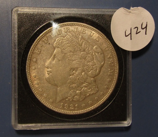 1921 MORGAN DOLLAR XF/AU