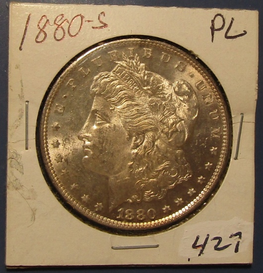 1880-S MORGAN DOLLAR CH BU PROOFLIKE