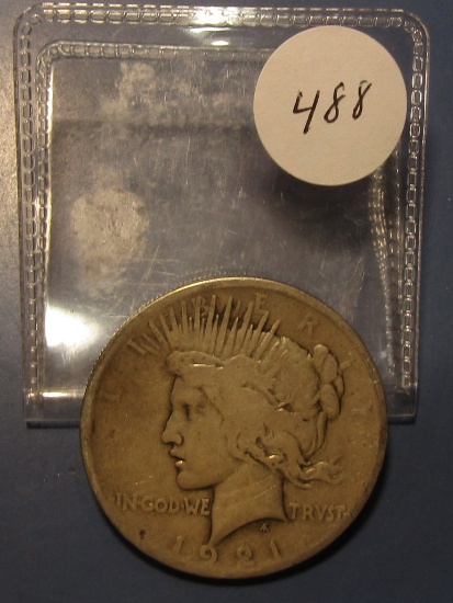 1921 PEACE DOLLAR GOOD