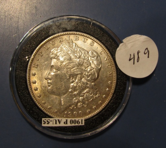 1900 MORGAN DOLLAR CH AU-58