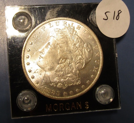 1883-O MORGAN DOLLAR GEM BU-64