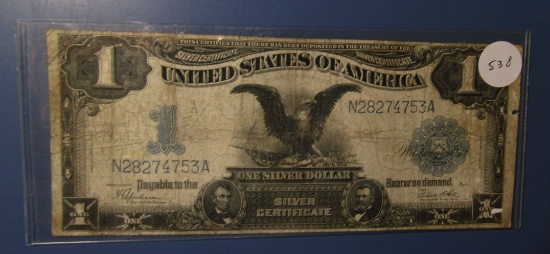 1899 BLACK EAGLE SILVER CERTIFICATE NOTE FINE