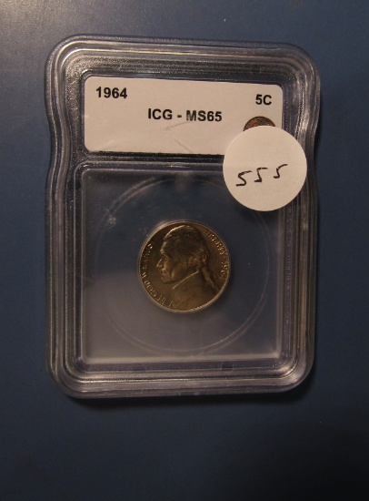1964 JEFFERSON NICKEL ICG MS-65
