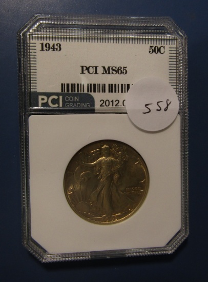 1943 WALKER HALF DOLLAR PCI MS-65