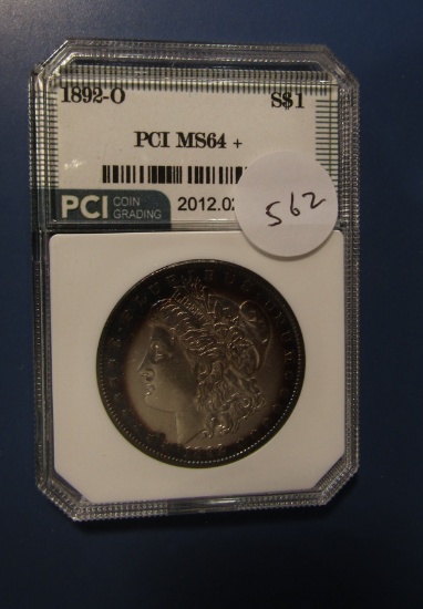 1892-O MORGAN DOLLAR PCI MS-64+
