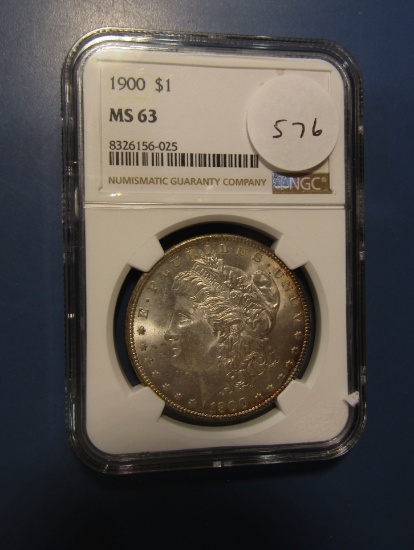 1900 MORGAN DOLLAR NGC MS-63