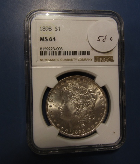 1898 MORGAN DOLLAR NGC MS-64