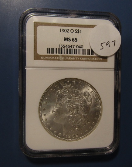 1902-O MORGAN DOLLAR NGC MS-65