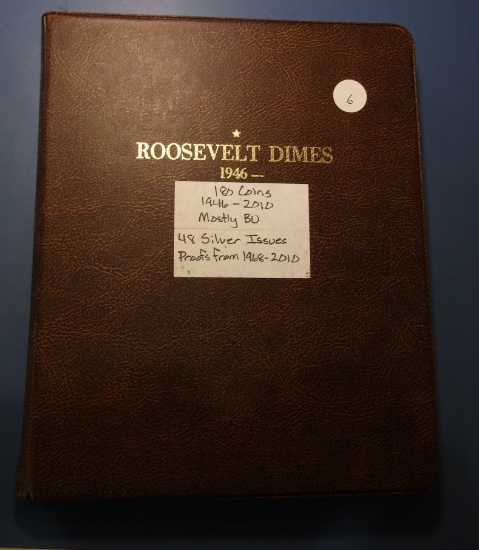ROOSEVELT DIME SET 1946-2010 BU & PROOF (180 COINS)