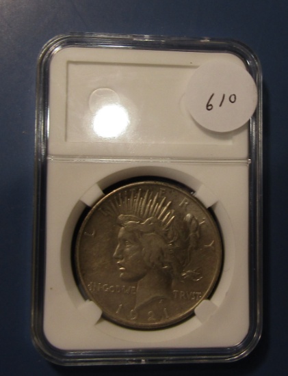 1921 PEACE DOLLAR VF