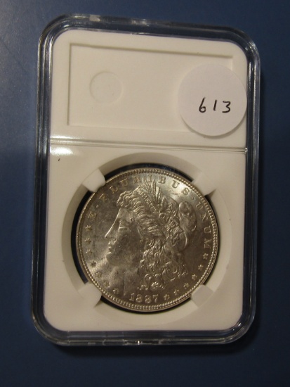 1887 MORGAN DOLLAR GEM BU MS-65