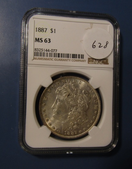 1887 MORGAN DOLLAR NGC MS-63