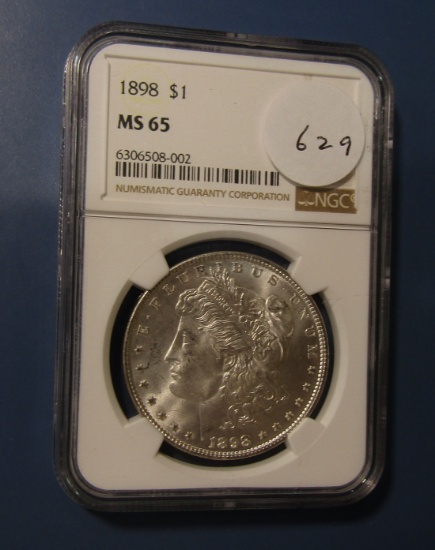 1898 MORGAN DOLLAR NGC MS-65