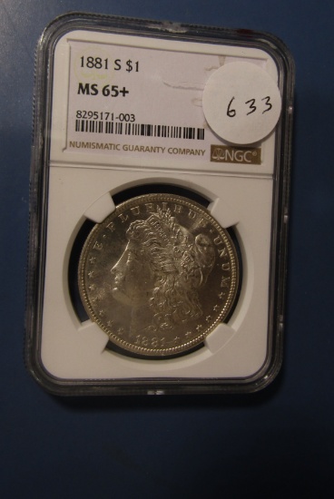 1881-S MORGAN DOLLAR NGC MS-65+