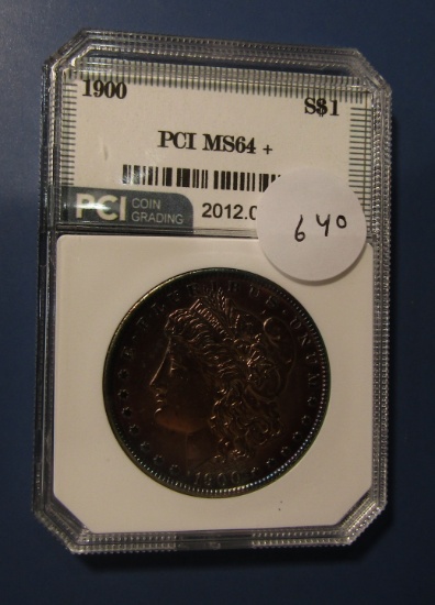 1900 MORGAN DOLLAR PCI MS-64+
