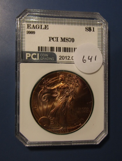 2009 AMERICAN SILVER EAGLE PCI MS-70