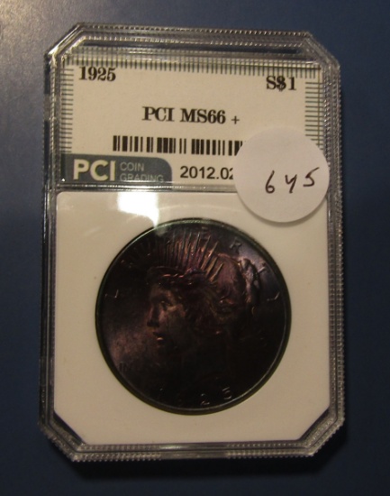 1925 PEACE DOLLAR PCI MS-66+