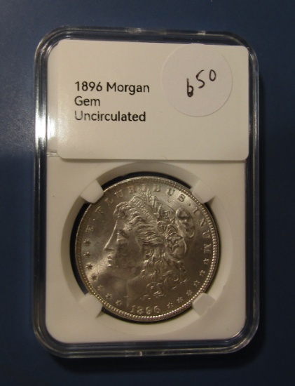 1896 MORGAN DOLLAR GEM BU MS-64
