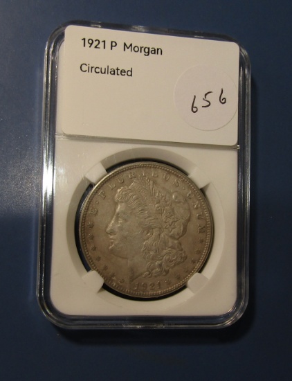 1921 MORGAN DOLLAR AU