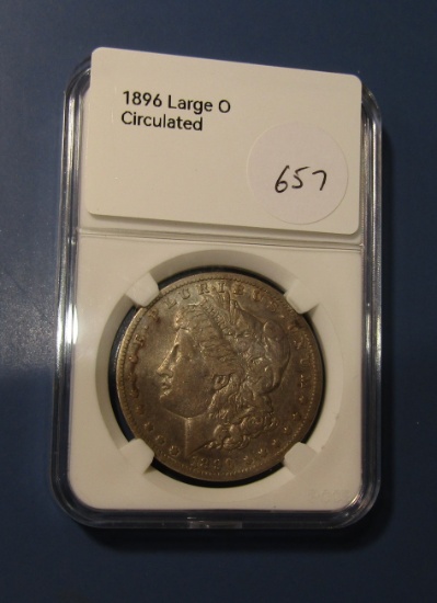 1896 LARGE O MORGAN DOLLAR VG/FINE