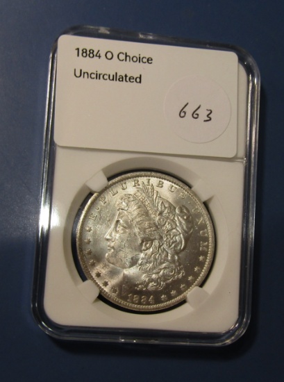 1884-O MORGAN DOLLAR GEM BU MS-64