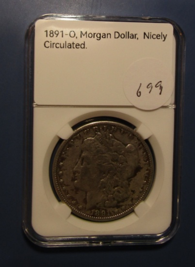 1891-O MORGAN DOLLAR VF