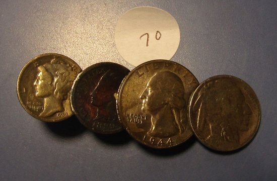 COIN TIE CLASP