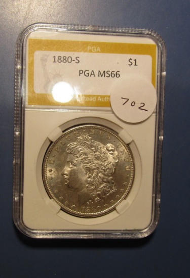 1880-S MORGAN DOLLAR PGA MS-66