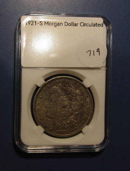 1921-S MORGAN DOLLAR XF/AU
