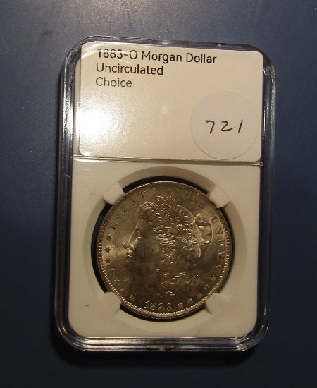 1883-O MORGAN DOLLAR CH BU MS-64