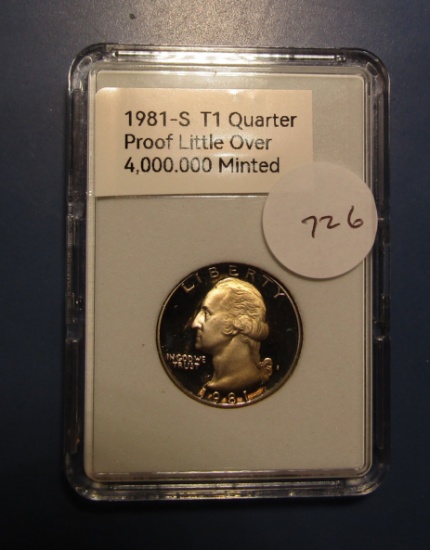 1981-S TYPE 1 WASHINGTON QTR. GEM PROOF