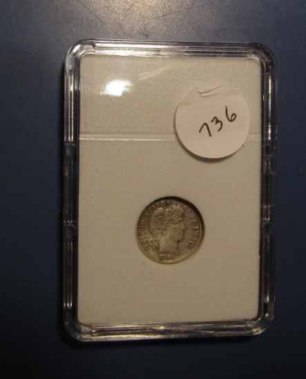 1916-S BARBER DIME XF/AU