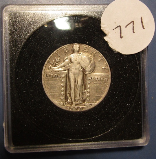 1930-S STANDING LIB. QUARTER F/VF