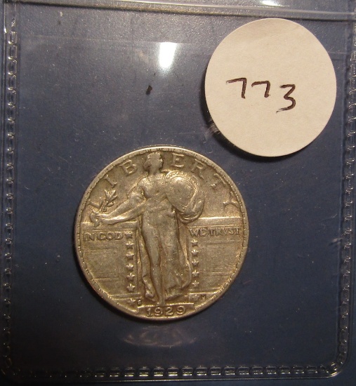 1929-S STANDING LIB. QUARTER XF