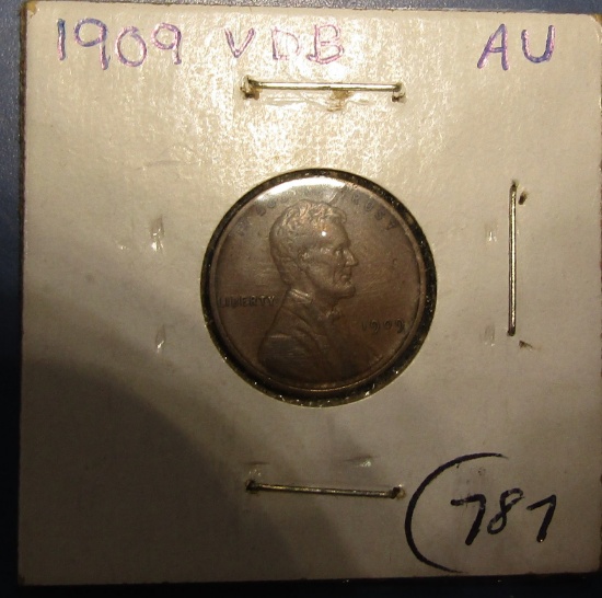 1909-VDB LINCOLN CENT AU