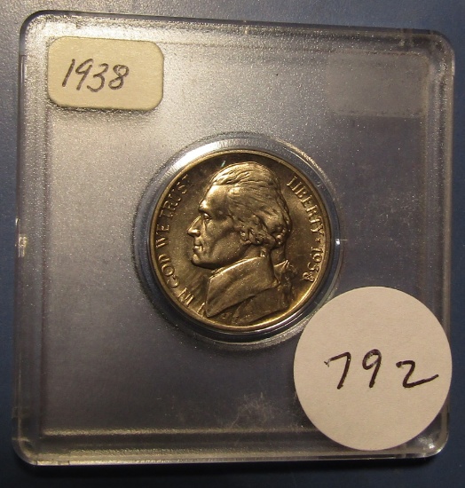 1938 JEFFERSON NICKEL CH BU