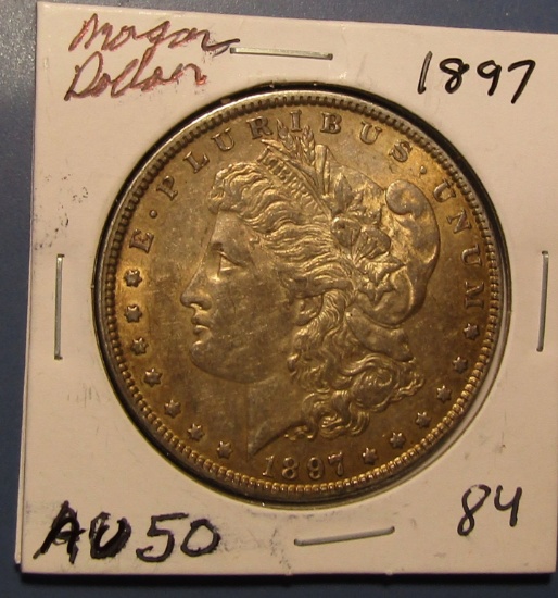 1897 MORGAN DOLLAR CH AU