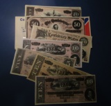 LOT OF REPRODUCTION CURRENCIES (APPROX. 73 PIECES)