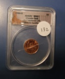 2009-D LINCOLN CENT ANACS MS-67 RED (CRACKED CASE)