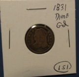 1831 BUST DIME GOOD-4
