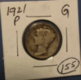 1921 MERCURY DIME GOOD-4