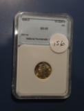 1944-D MERCURY DIME NNC MS-66