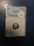1962 ROOSEVELT DIME NNC PF-69 DEEP CAMEO