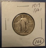 1917 TYPE 1 STANDING LIB. QUARTER VG-8