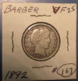 1892 BARBER QURTER VF-25