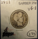 1911 BARBER QUARTER VG-8
