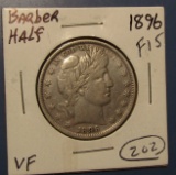 1896 BARBER HALF DOLLAR FINE-15