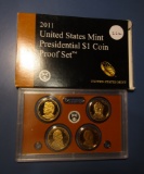 2011 PRESIDENTIAL DOLLAR COIN PROOF SET